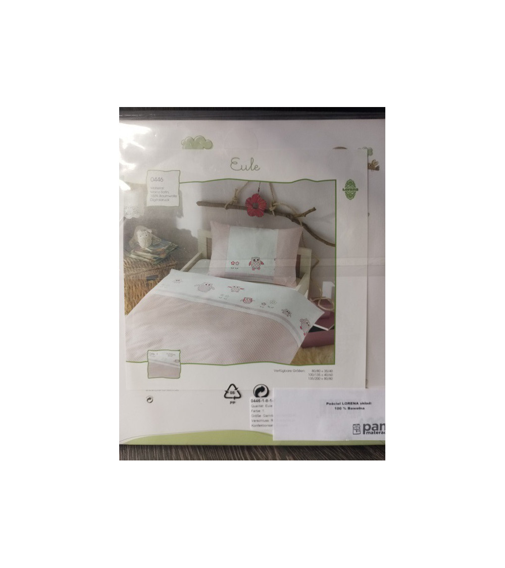 Pościel LORENA 80x80 bawełniana - OUTLET