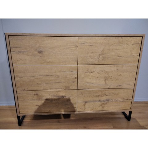 Komoda LOFT NEW ELEGANCE 110x84x42 - OUTLET