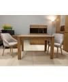 Stół rozkładany Dębowy 120 cm Typ 40 + 4 krzesła Toledo 2 beżowy, dąb miodowy - OUTLET