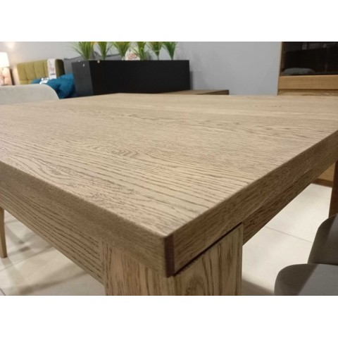 Stół rozkładany Dębowy 120 cm Typ 40 + 4 krzesła Toledo 2 beżowy, dąb miodowy - OUTLET