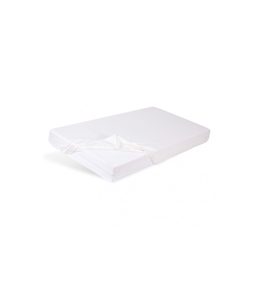 Prześcieradło nieprzemakalne i oddychające z gumką BAMBOO PAN MATERAC YOUNG 80x200 białe - OUTLET