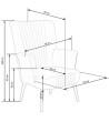 Fotel DELGADO HALMAR 75x70x100 - OUTLET