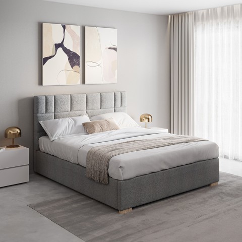 Łóżko LINEN NEW CONCEPT kontynentalne light
