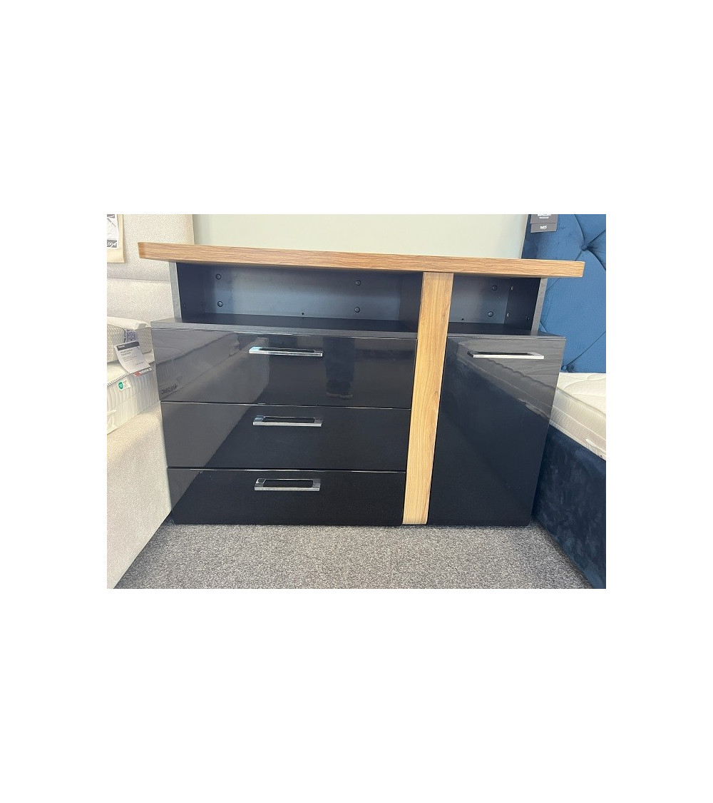 Komoda TULUZA BLACK FORTE - OUTLET