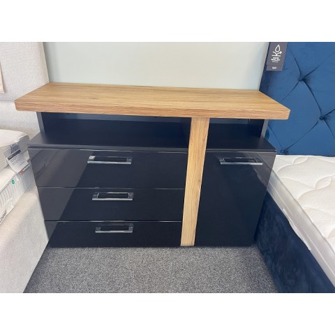 Komoda TULUZA BLACK FORTE - OUTLET