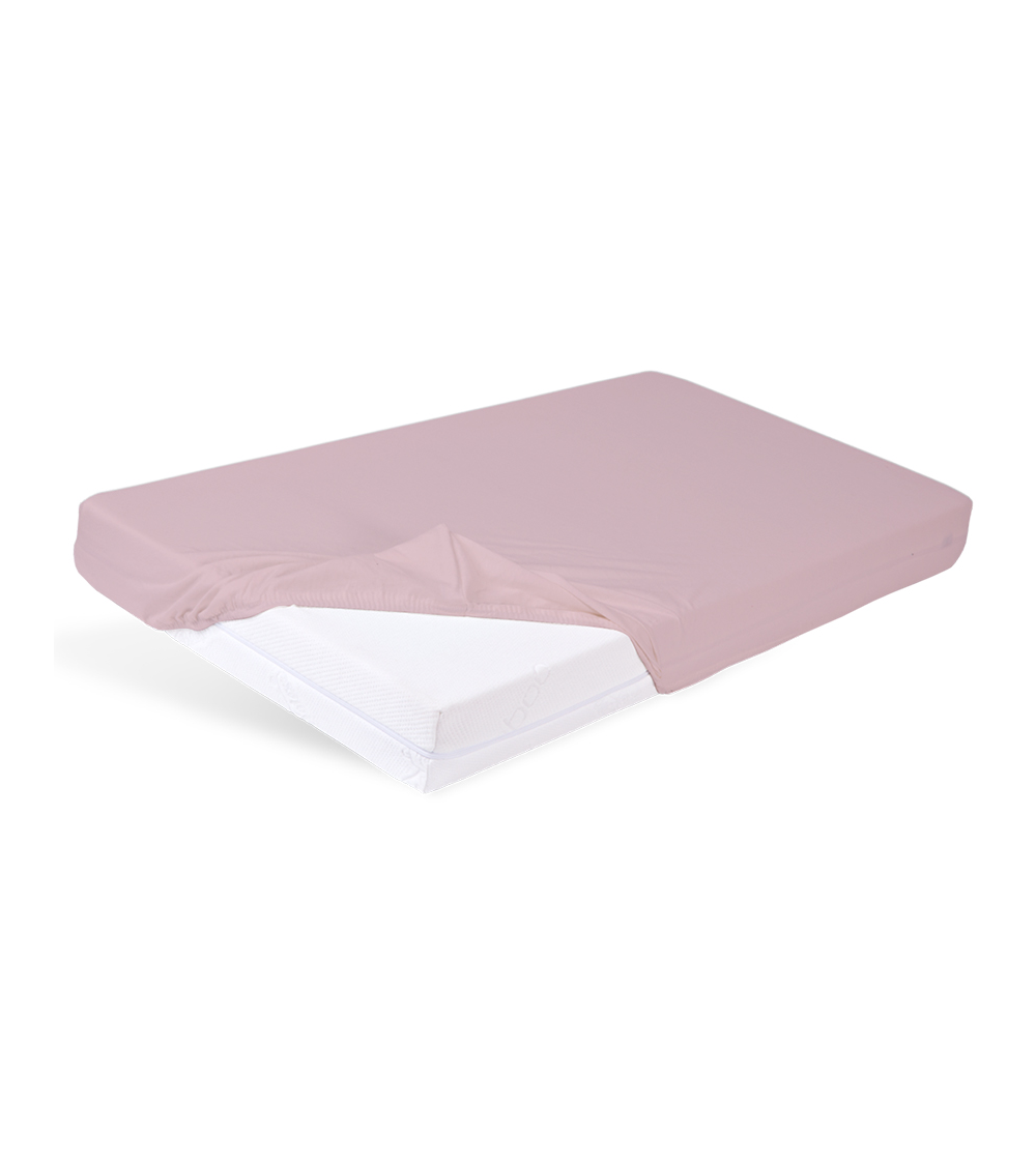 Prześcieradło nieprzemakalne i oddychające z gumką BAMBOO PAN MATERAC YOUNG 90x200 różowe - OUTLET