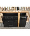 Komoda TULUZA BLACK FORTE MEBLE - OUTLET