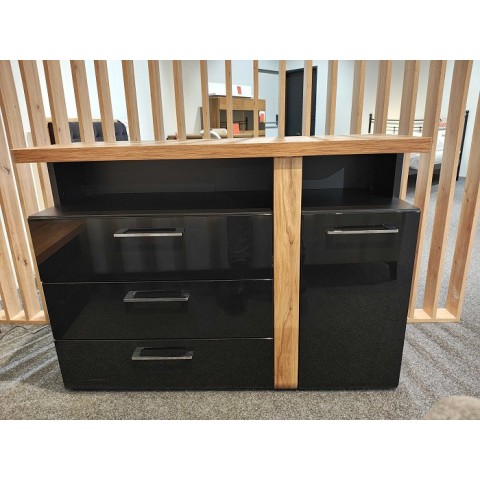 Komoda TULUZA BLACK FORTE MEBLE - OUTLET