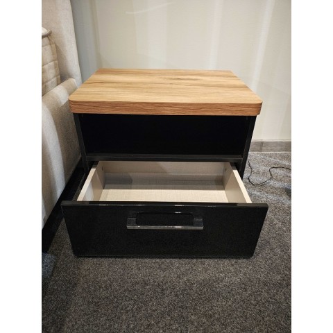 Szafka nocna TULUZA BLACK FORTE MEBLE - OUTLET