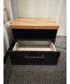 Szafka nocna TULUZA BLACK FORTE MEBLE - OUTLET