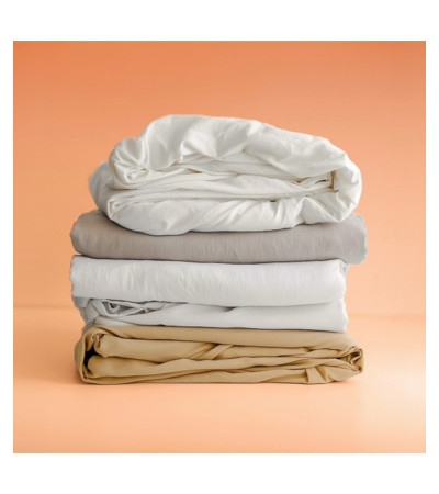 Prześcieradło TENCEL MOLLYFLEX 160x200x10 Ecru – OUTLET