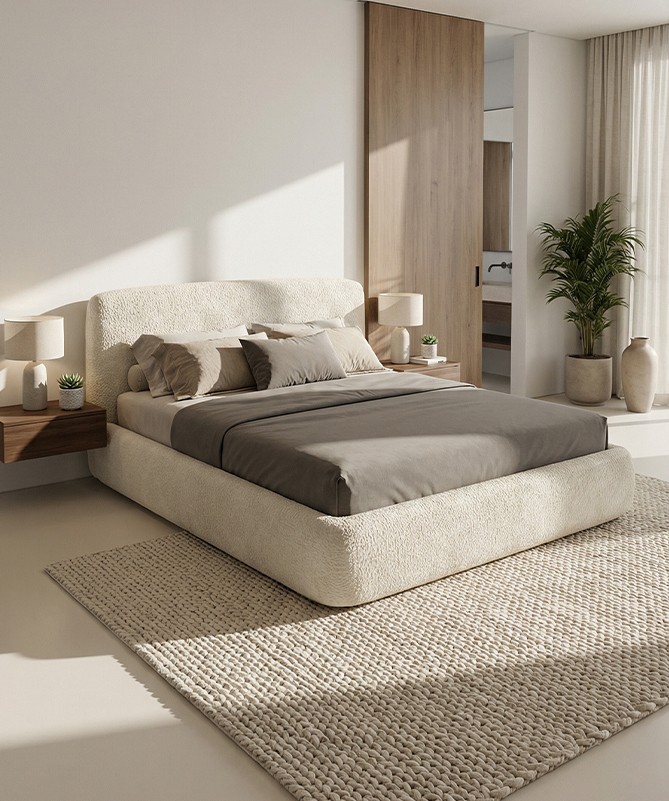 Łóżko DIUN COMFORTEO tapicerowane