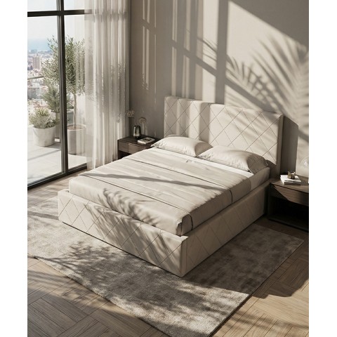 Łóżko ALESSIO BED DESIGN tapicerowane
