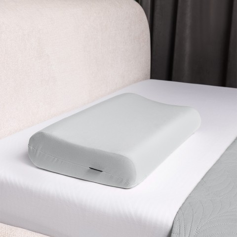 Poszewka na poduszkę piankową CONTOUR PAN MATERAC jasnoszara