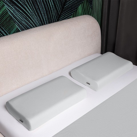 Poszewka na poduszkę piankową CONTOUR PAN MATERAC jasnoszara
