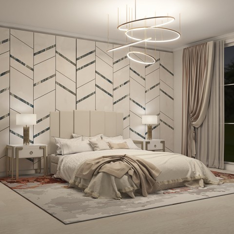 Łóżko ENZO BED DESIGN kontynentalne