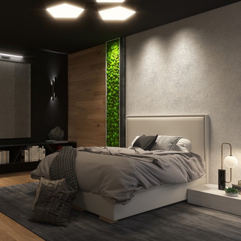 Łóżko IVO BED DESIGN tapicerowane