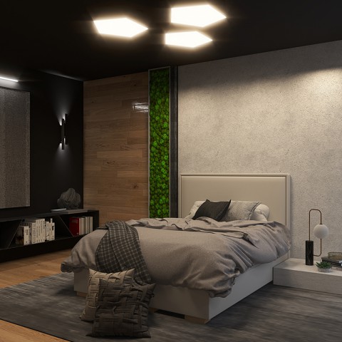 Łóżko IVO BED DESIGN tapicerowane