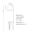 Lampa Stolik 1 KANDELA LIGHTNING 172x35x40 – OUTLET