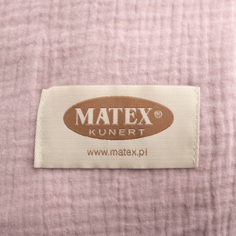 Pościel MUŚLIN 12 MATEX bawełniana różowa