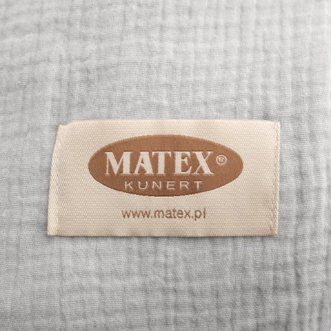 Pościel MUŚLIN 42 MATEX bawełniana szara