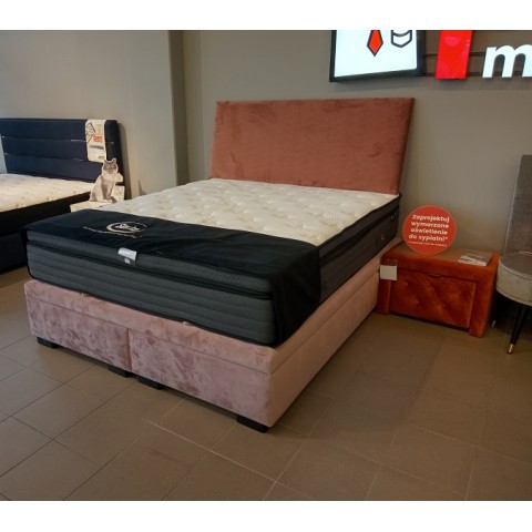 Rama kontynentalna z panelem BED DESIGN 160x200 tapicerowana - OUTLET