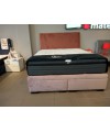 Rama kontynentalna z panelem BED DESIGN 160x200 tapicerowana - OUTLET