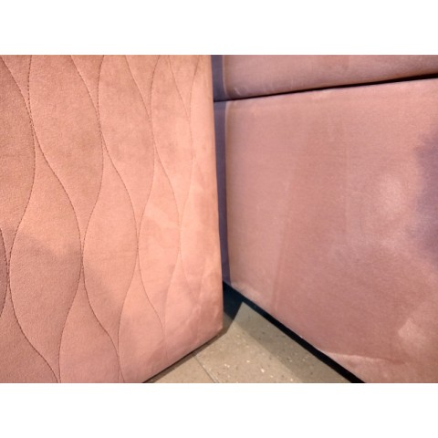 Rama kontynentalna z panelem BED DESIGN 160x200 tapicerowana - OUTLET