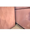 Rama kontynentalna z panelem BED DESIGN 160x200 tapicerowana - OUTLET