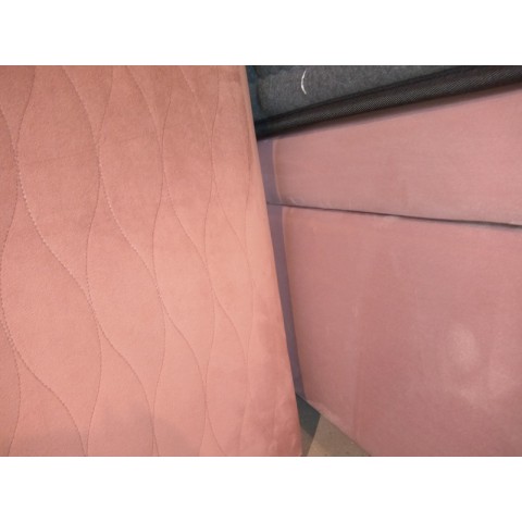 Rama kontynentalna z panelem BED DESIGN 160x200 tapicerowana - OUTLET